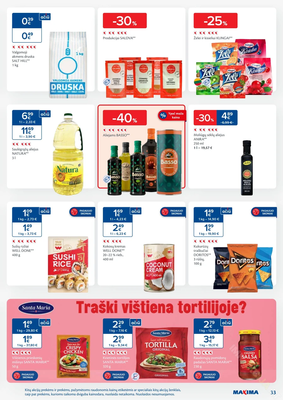 MAXIMA kaininis akcijų leidinys Nr. 38 puslapis 33
