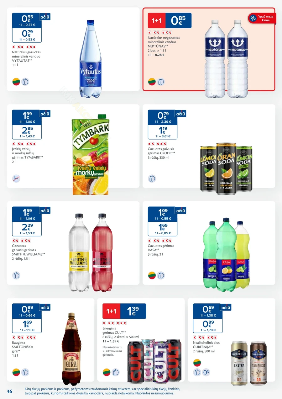 MAXIMA kaininis akcijų leidinys Nr. 38 puslapis 36