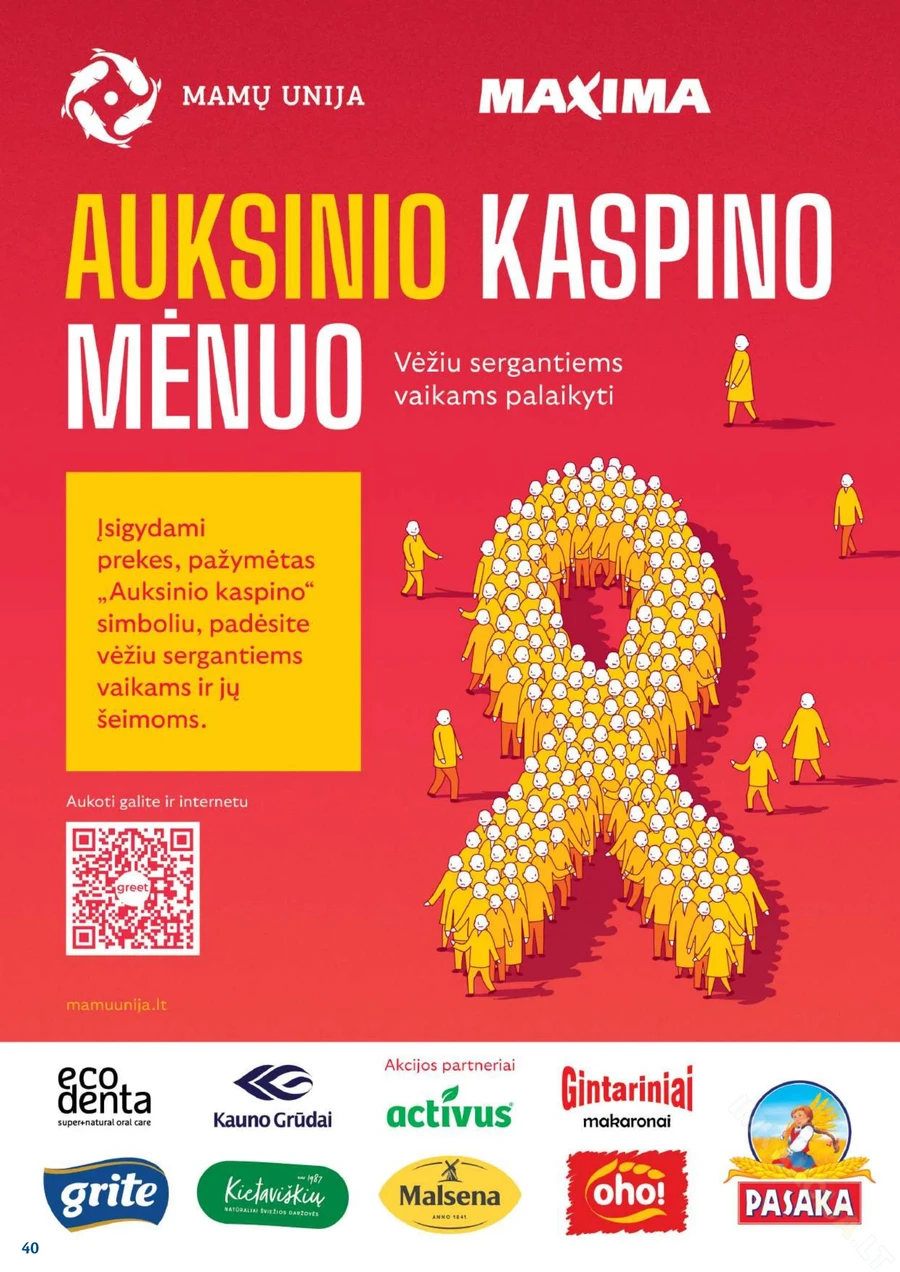 MAXIMA kaininis akcijų leidinys Nr. 38 puslapis 40