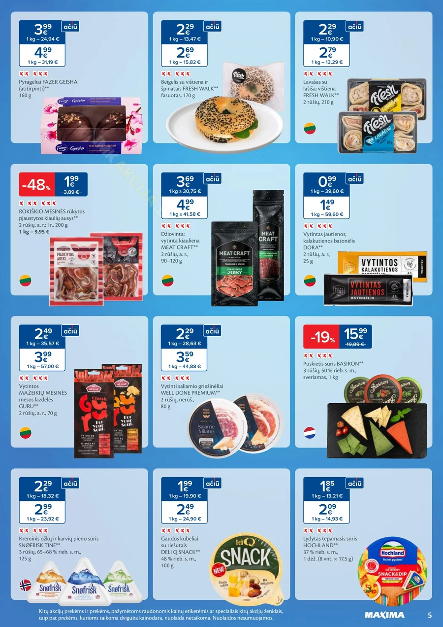 MAXIMA kaininis akcijų leidinys Nr. 38 puslapis 5