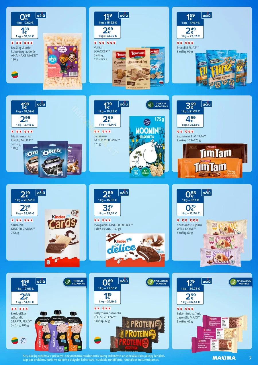 MAXIMA kaininis akcijų leidinys Nr. 38 puslapis 7