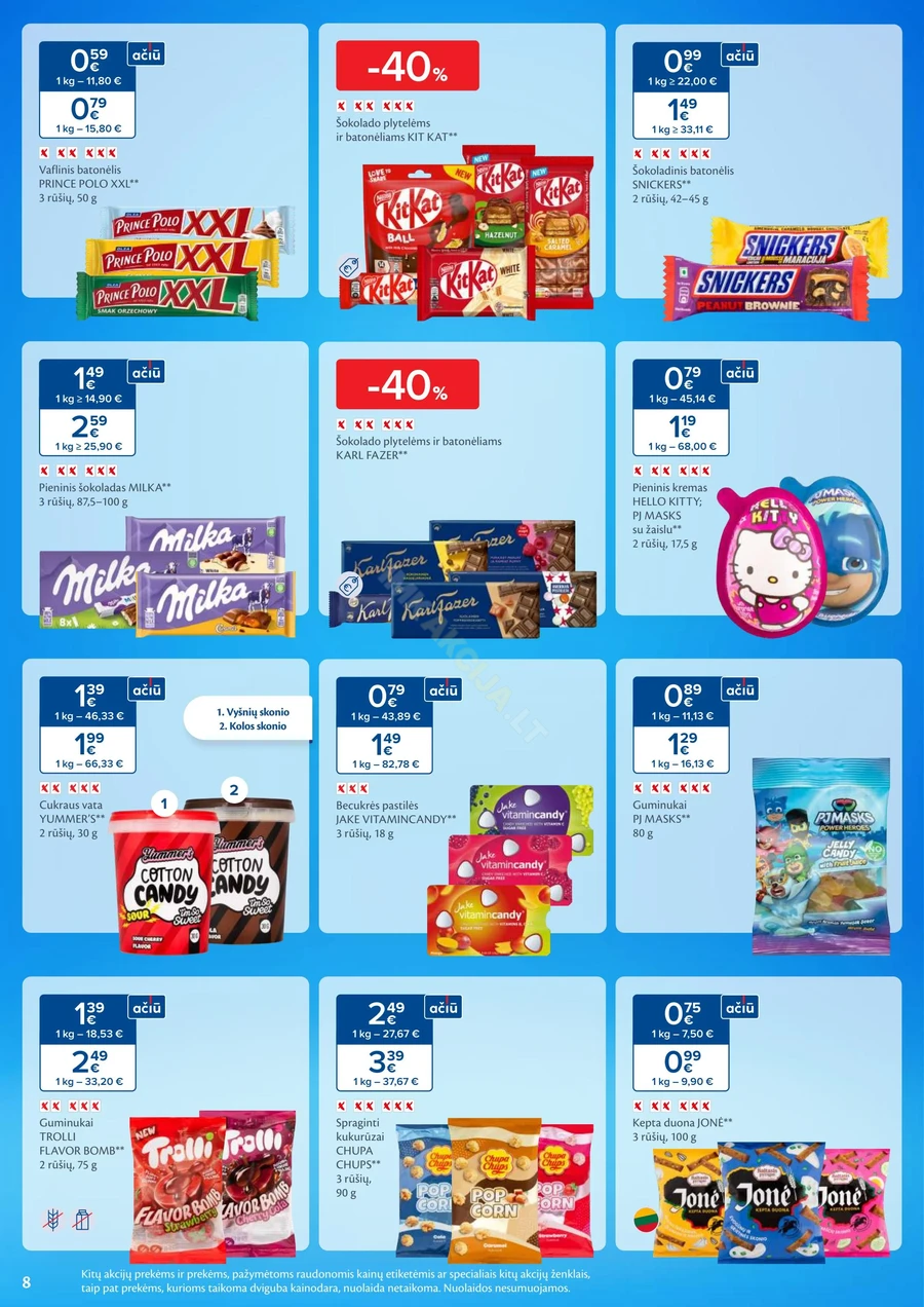 MAXIMA kaininis akcijų leidinys Nr. 38 puslapis 8