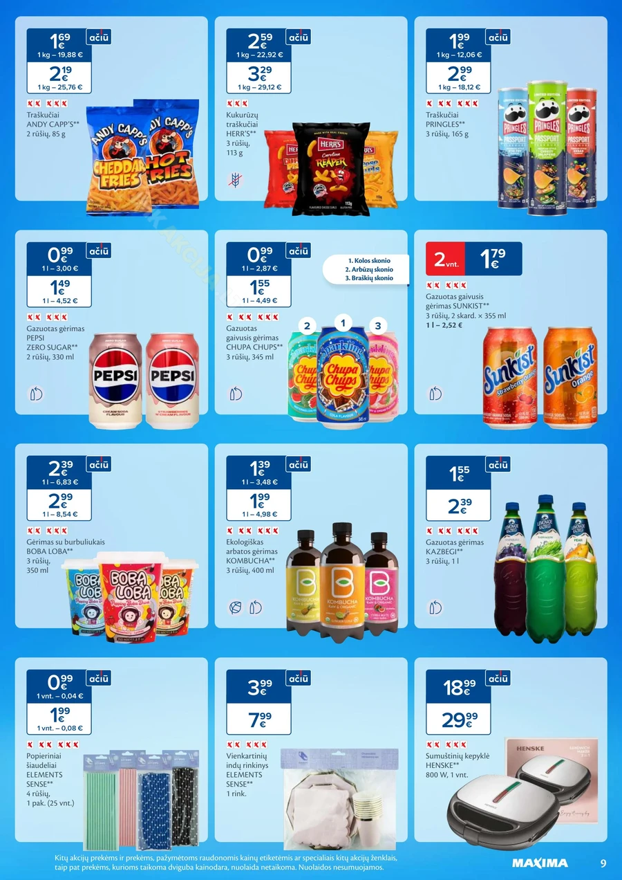 MAXIMA kaininis akcijų leidinys Nr. 38 puslapis 9