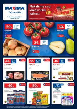 MAXIMA kaininis akcijų leidinys Nr. 38