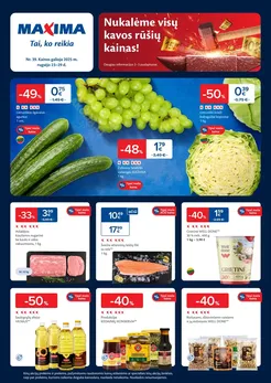 MAXIMA kaininis akcijų leidinys Nr. 39