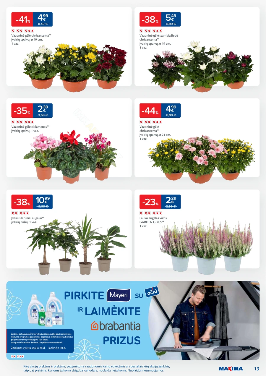 MAXIMA kaininis akcijų leidinys Nr. 44 puslapis 13