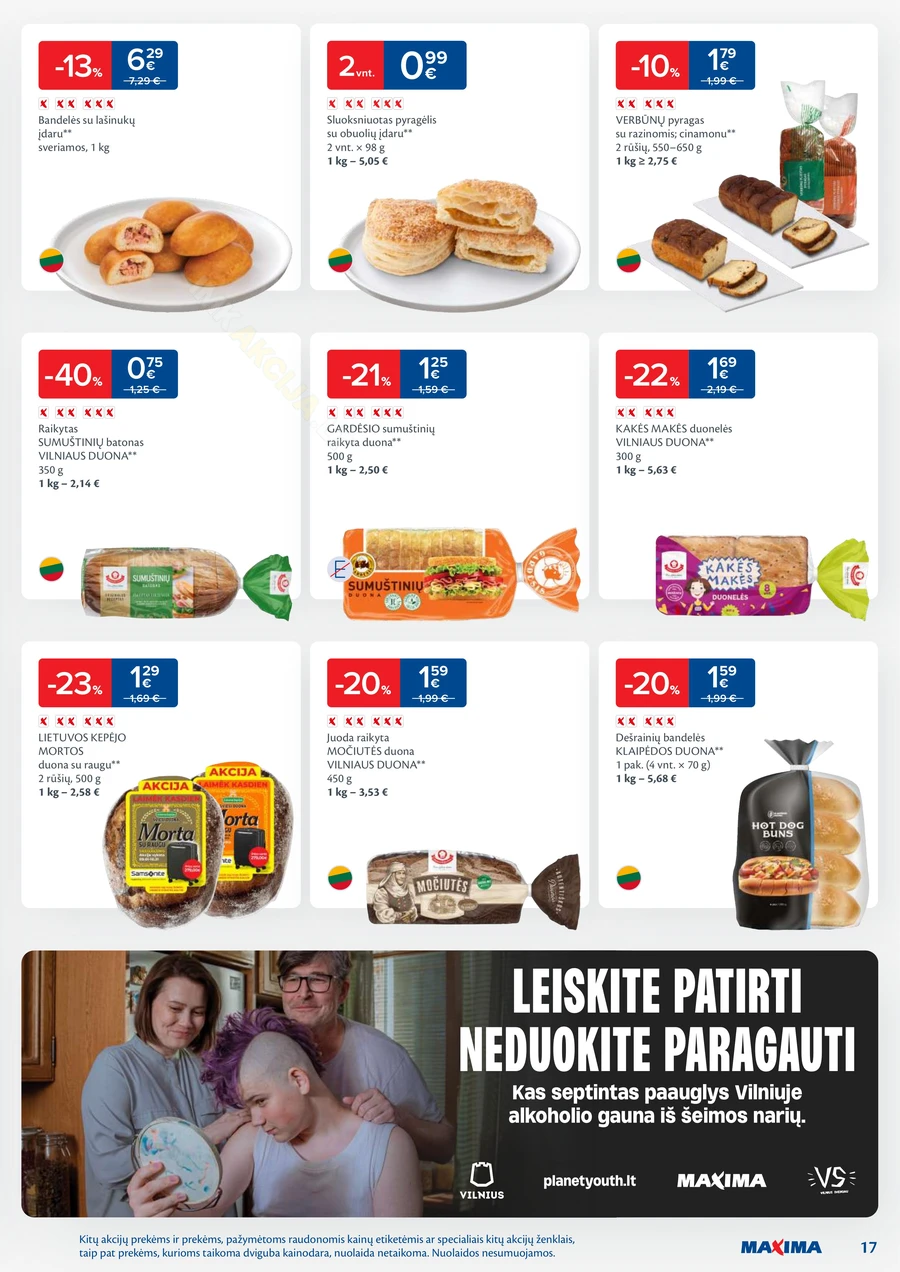 MAXIMA kaininis akcijų leidinys Nr. 44 puslapis 17