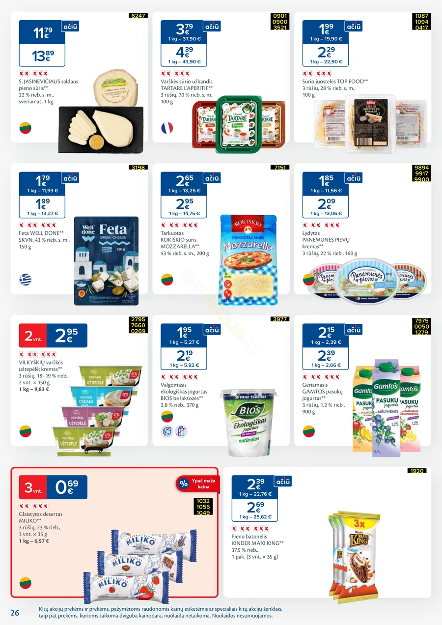 MAXIMA kaininis akcijų leidinys Nr. 44 puslapis 26