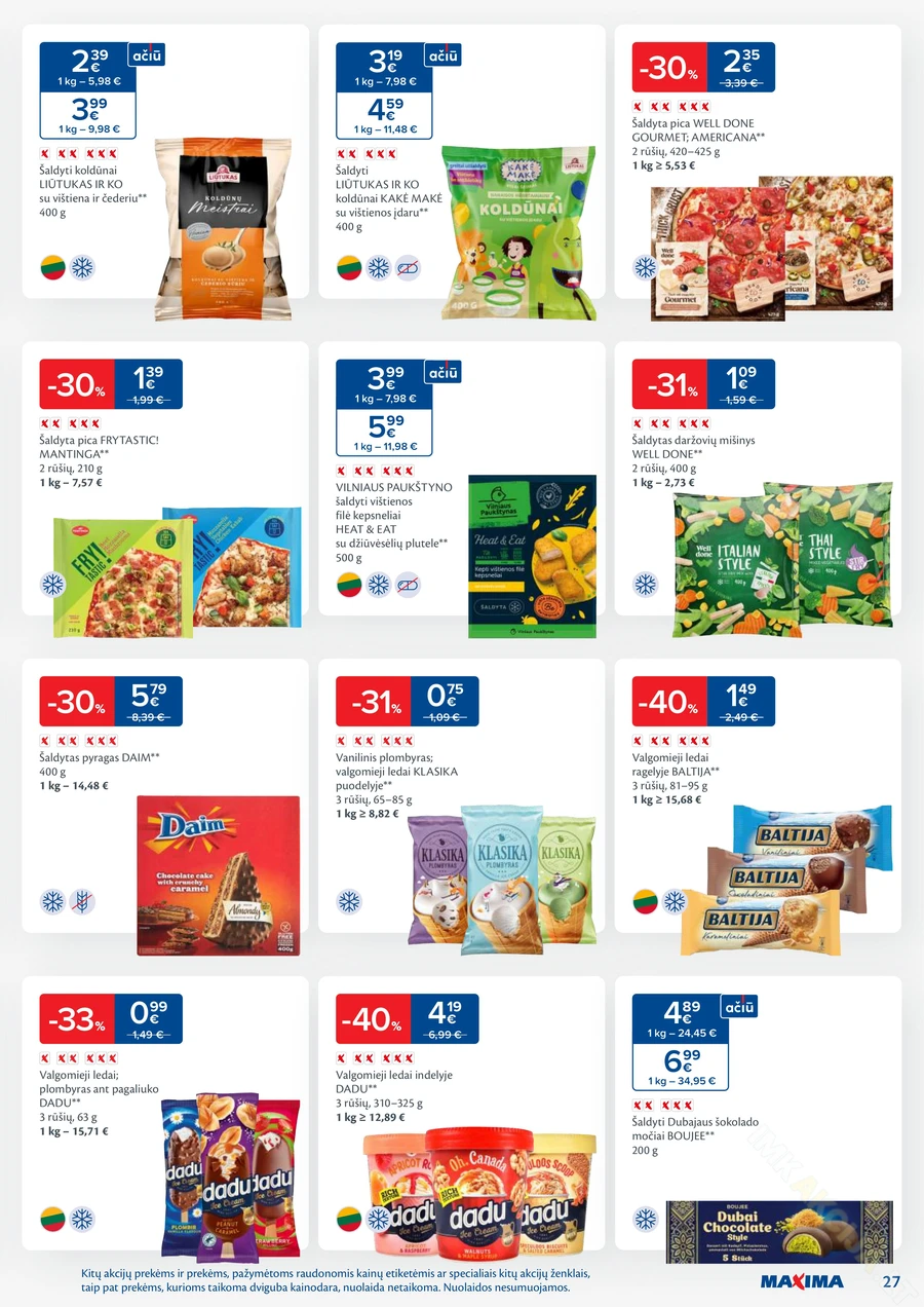 MAXIMA kaininis akcijų leidinys Nr. 44 puslapis 27