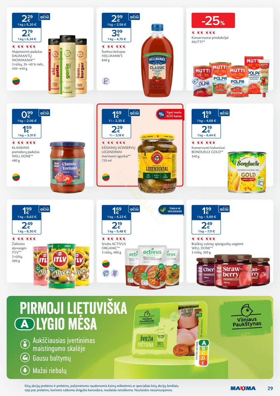 MAXIMA kaininis akcijų leidinys Nr. 44 puslapis 29