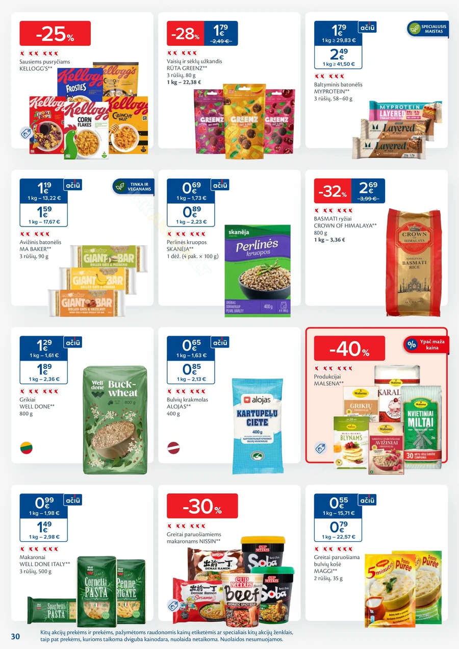 MAXIMA kaininis akcijų leidinys Nr. 44 puslapis 30