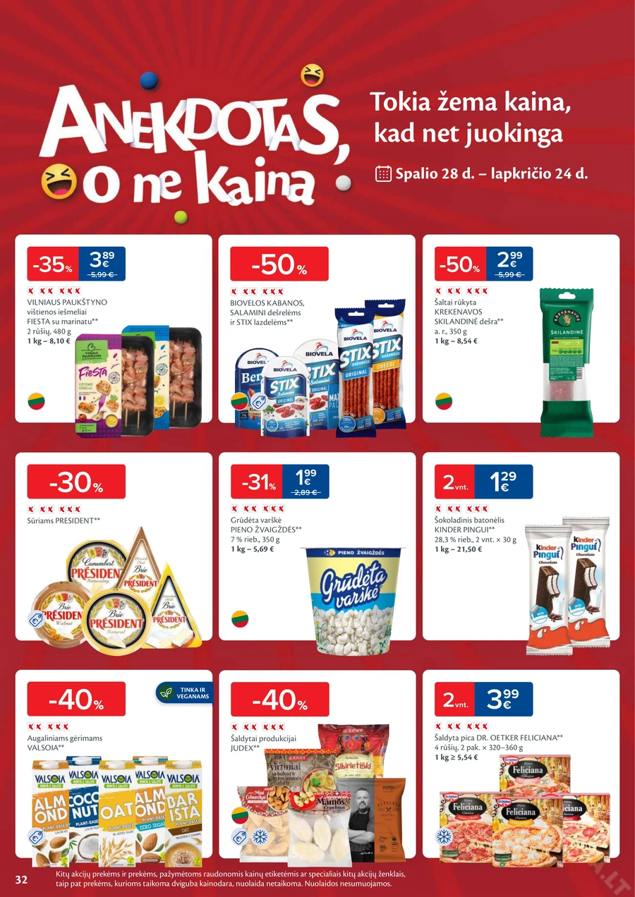 MAXIMA kaininis akcijų leidinys Nr. 44 puslapis 32