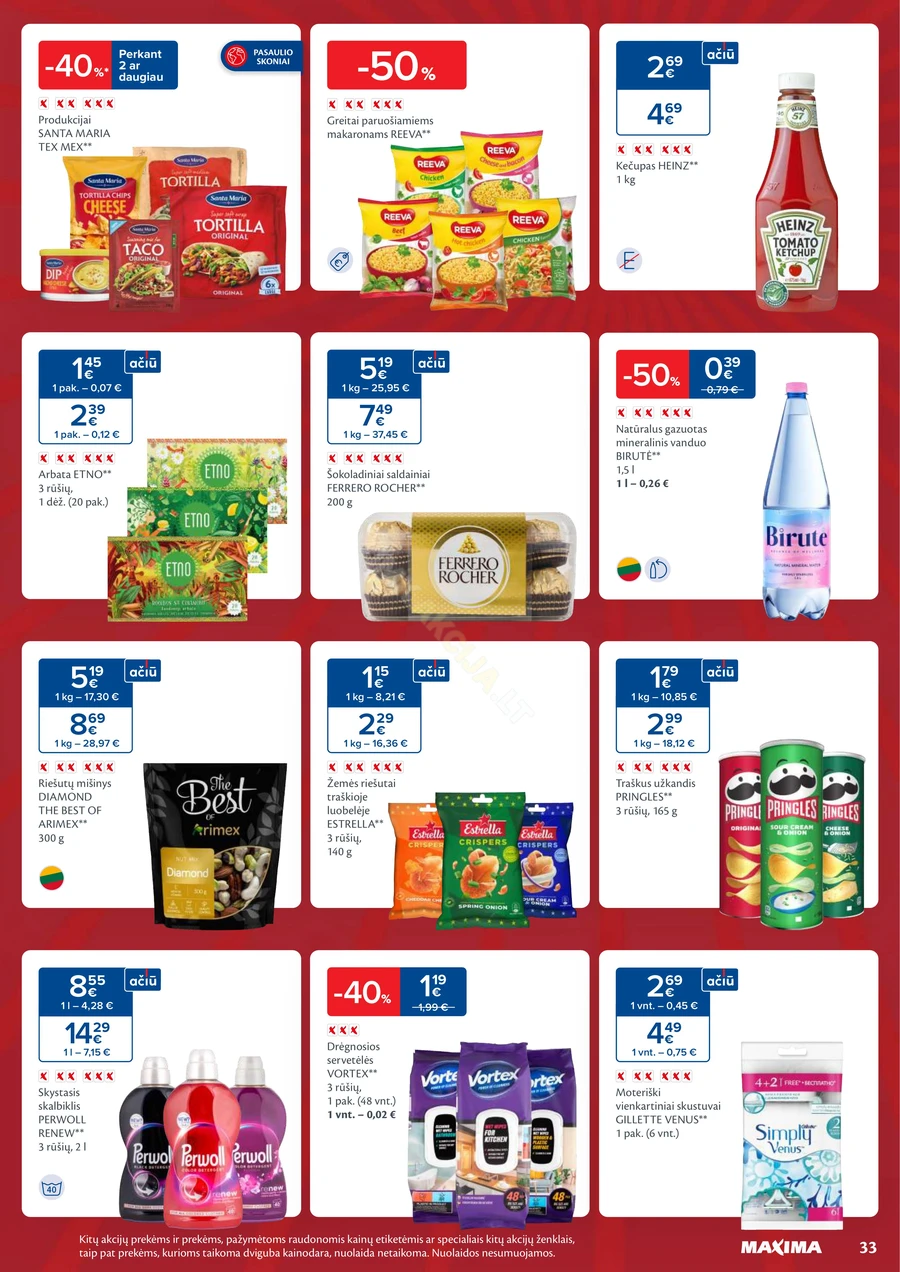 MAXIMA kaininis akcijų leidinys Nr. 44 puslapis 33