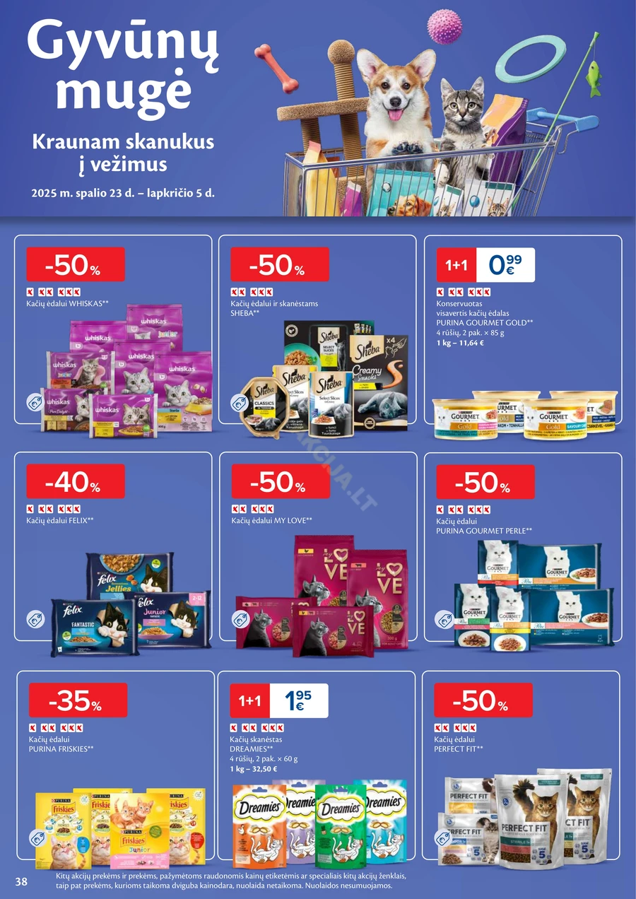 MAXIMA kaininis akcijų leidinys Nr. 44 puslapis 38