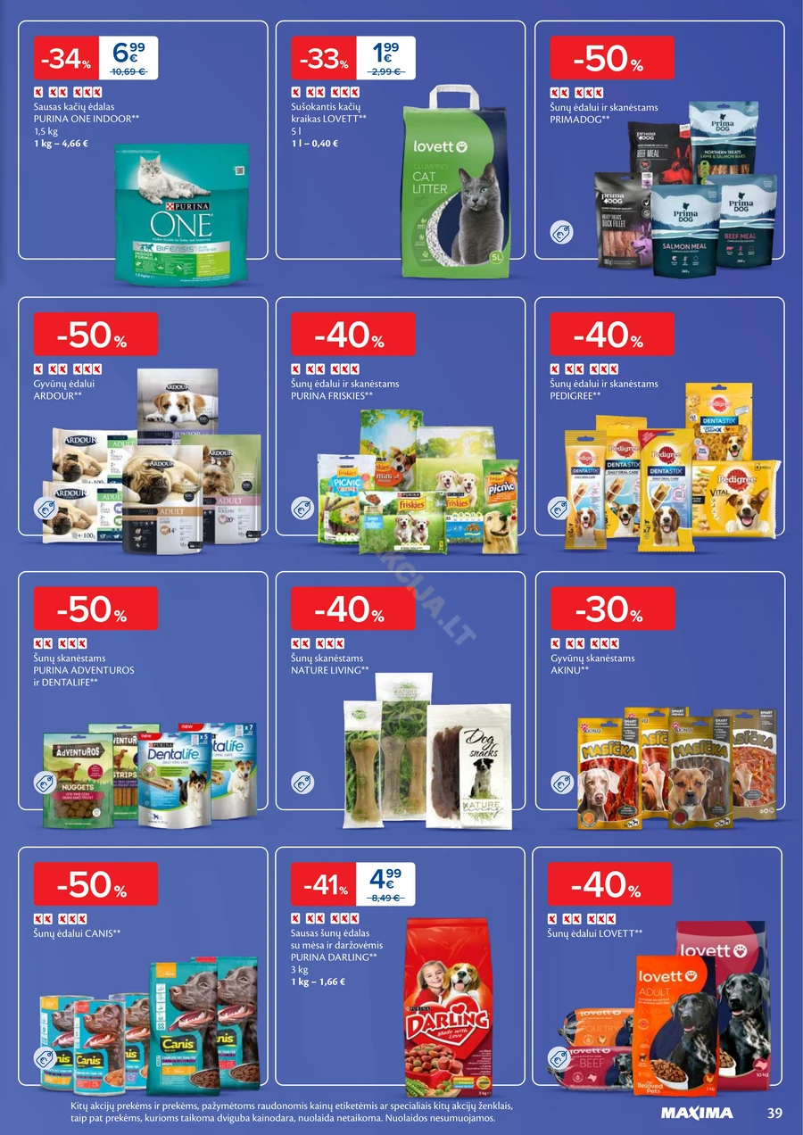 MAXIMA kaininis akcijų leidinys Nr. 44 puslapis 39