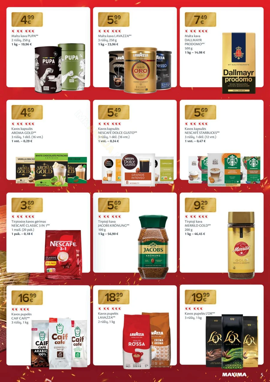 MAXIMA kaininis akcijų leidinys Nr. 44 puslapis 5
