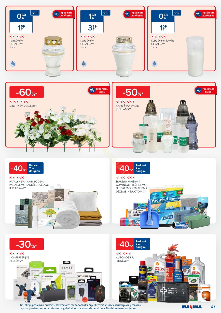 MAXIMA kaininis akcijų leidinys Nr. 44 puslapis 43