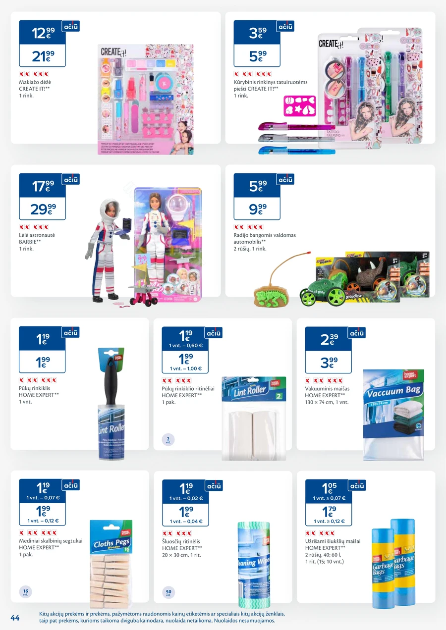 MAXIMA kaininis akcijų leidinys Nr. 44 puslapis 44