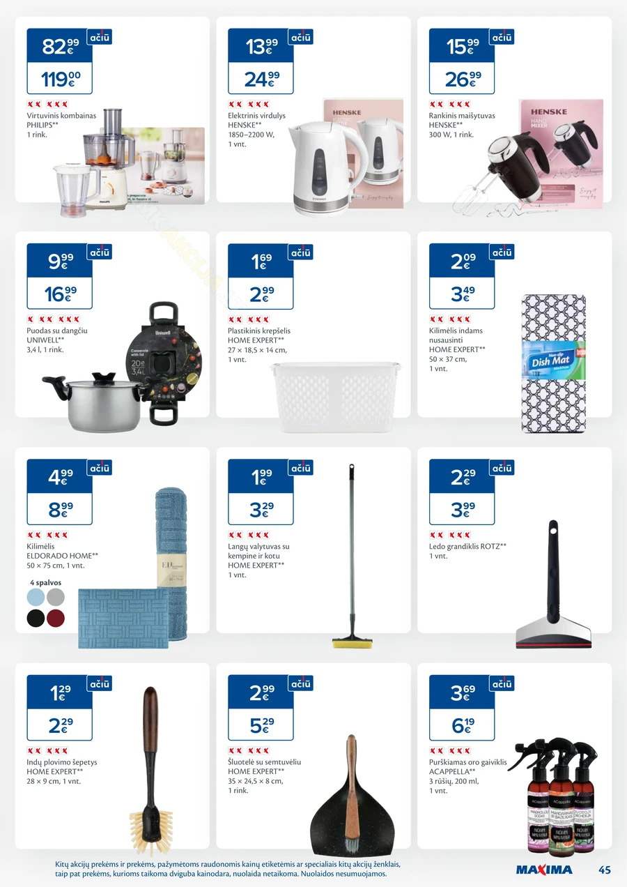 MAXIMA kaininis akcijų leidinys Nr. 44 puslapis 45