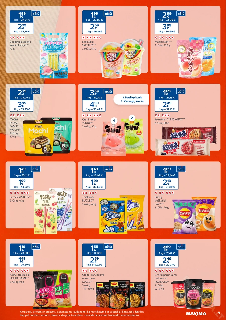 MAXIMA kaininis akcijų leidinys Nr. 44 puslapis 7