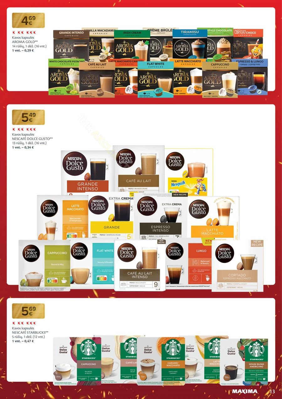 MAXIMA leidinys „Nukalta kaina – visada kaip per akciją“ puslapis 13