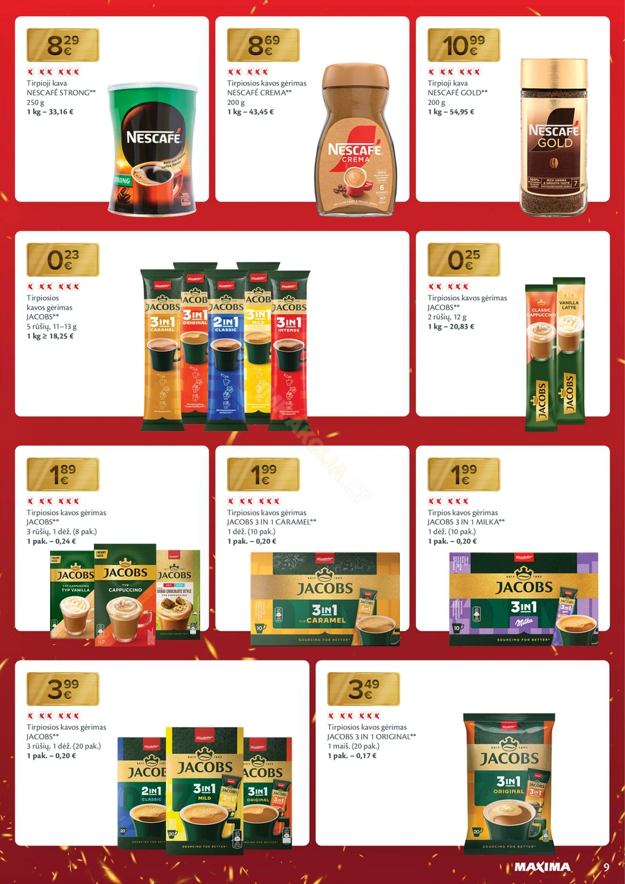 MAXIMA leidinys „Nukalta kaina – visada kaip per akciją“ puslapis 9