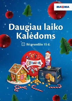 MAXIMA leidinys „Daugiau laiko Kalėdoms”