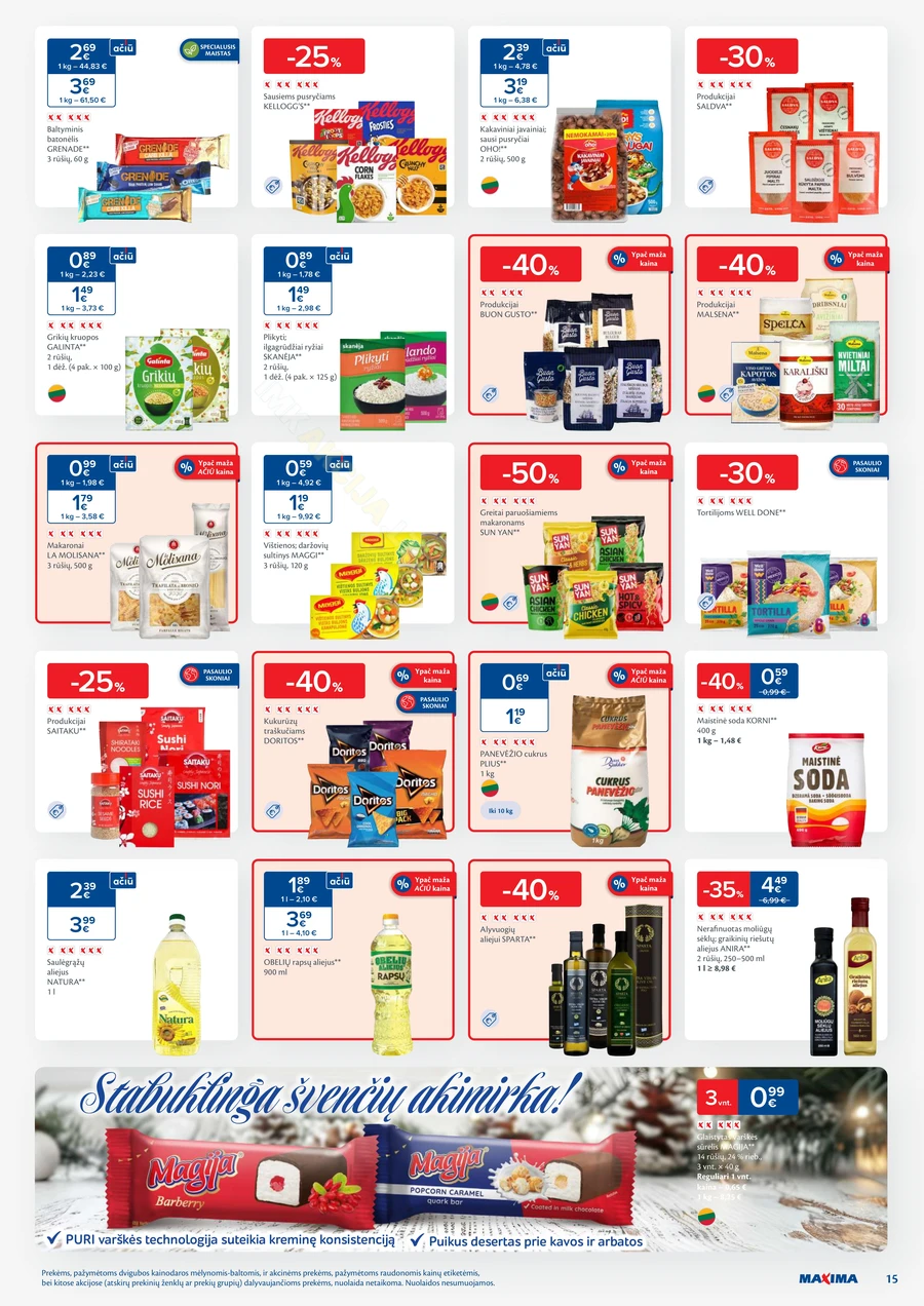 MAXIMA kaininis akcijų leidinys Nr. 51-52 puslapis 15