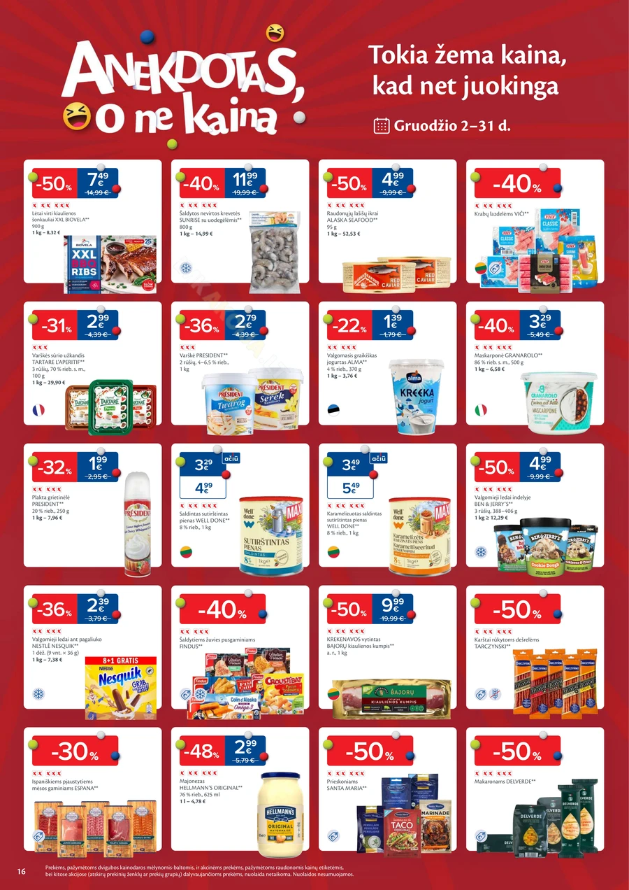 MAXIMA kaininis akcijų leidinys Nr. 51-52 puslapis 16