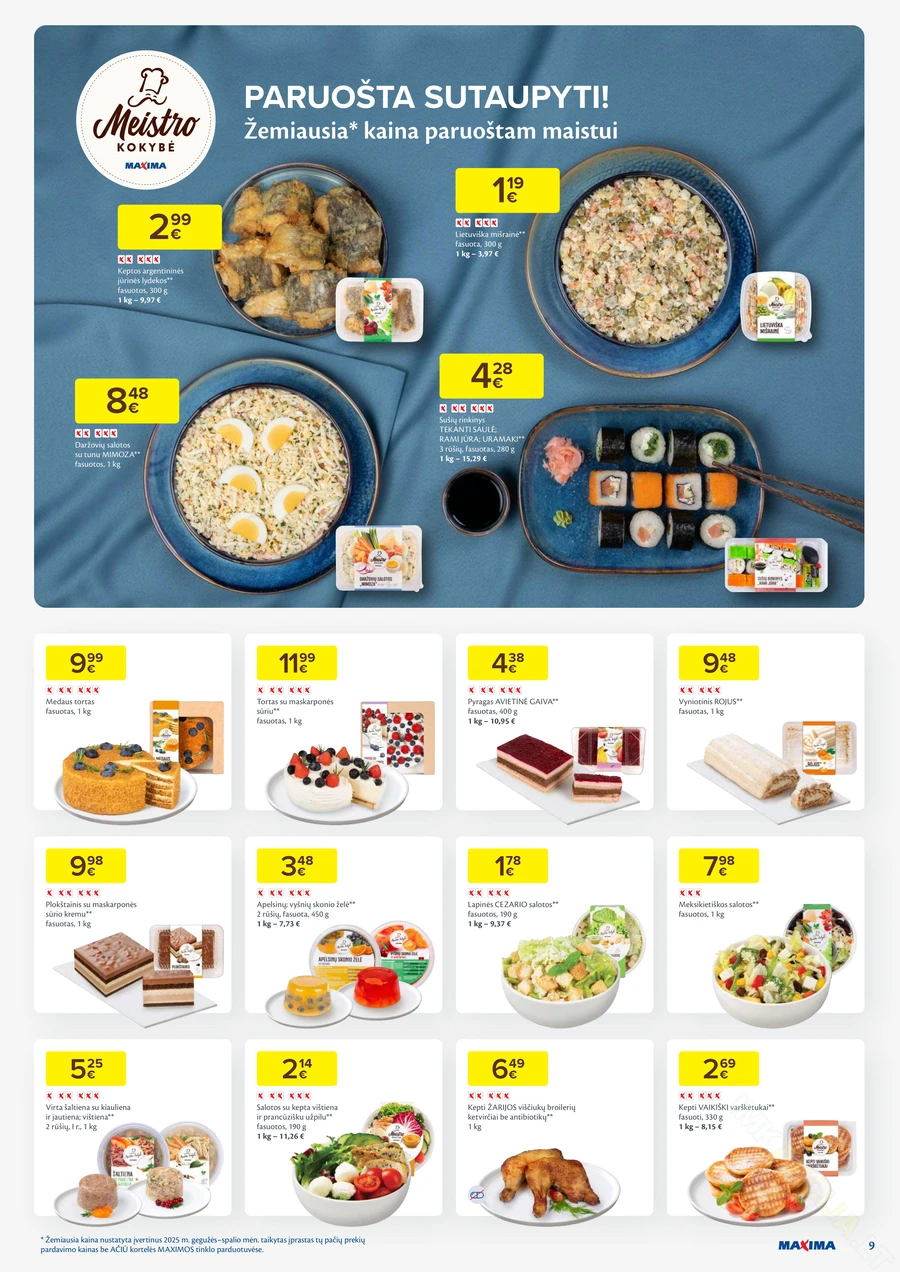 MAXIMA kaininis akcijų leidinys Nr. 51-52 puslapis 9