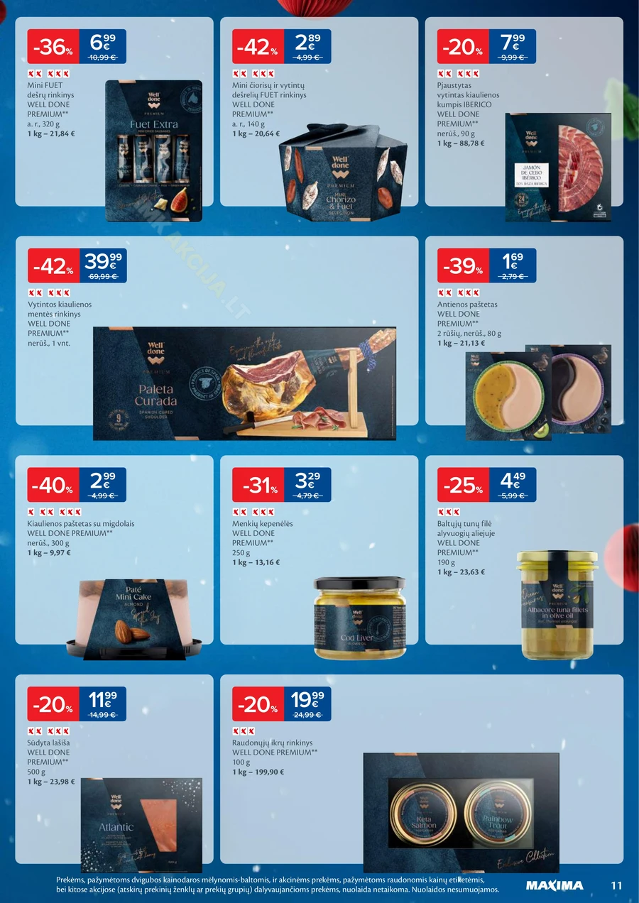 MAXIMA leidinys „Daugiau laiko Kalėdoms” puslapis 11