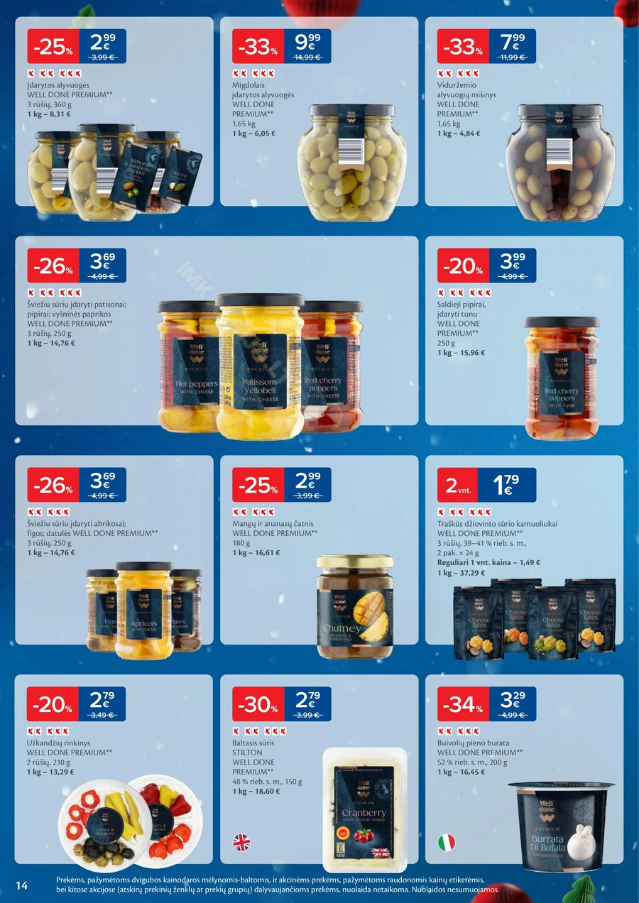 MAXIMA leidinys „Daugiau laiko Kalėdoms” puslapis 14