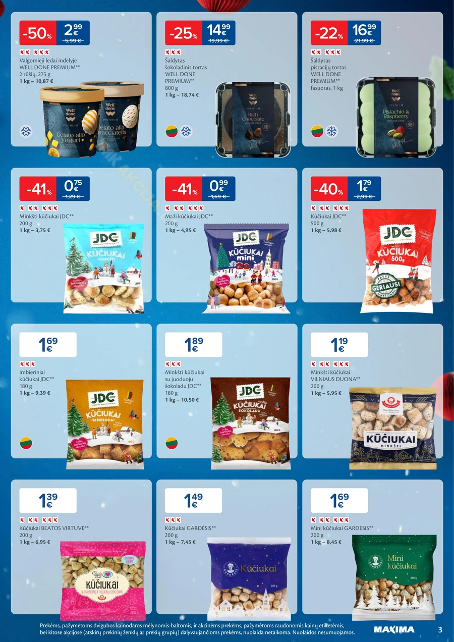 MAXIMA leidinys „Daugiau laiko Kalėdoms” puslapis 3