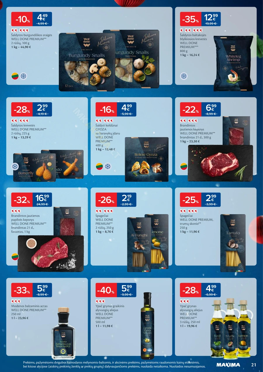 MAXIMA leidinys „Daugiau laiko Kalėdoms” puslapis 21