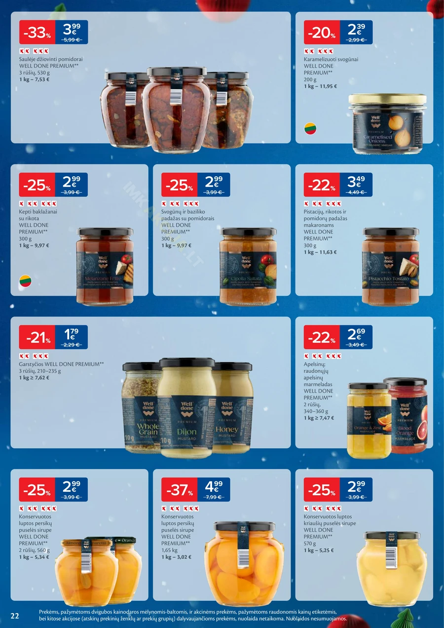 MAXIMA leidinys „Daugiau laiko Kalėdoms” puslapis 22