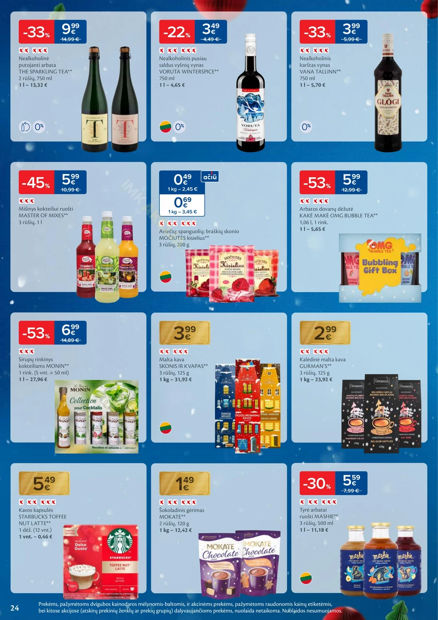 MAXIMA leidinys „Daugiau laiko Kalėdoms” puslapis 24