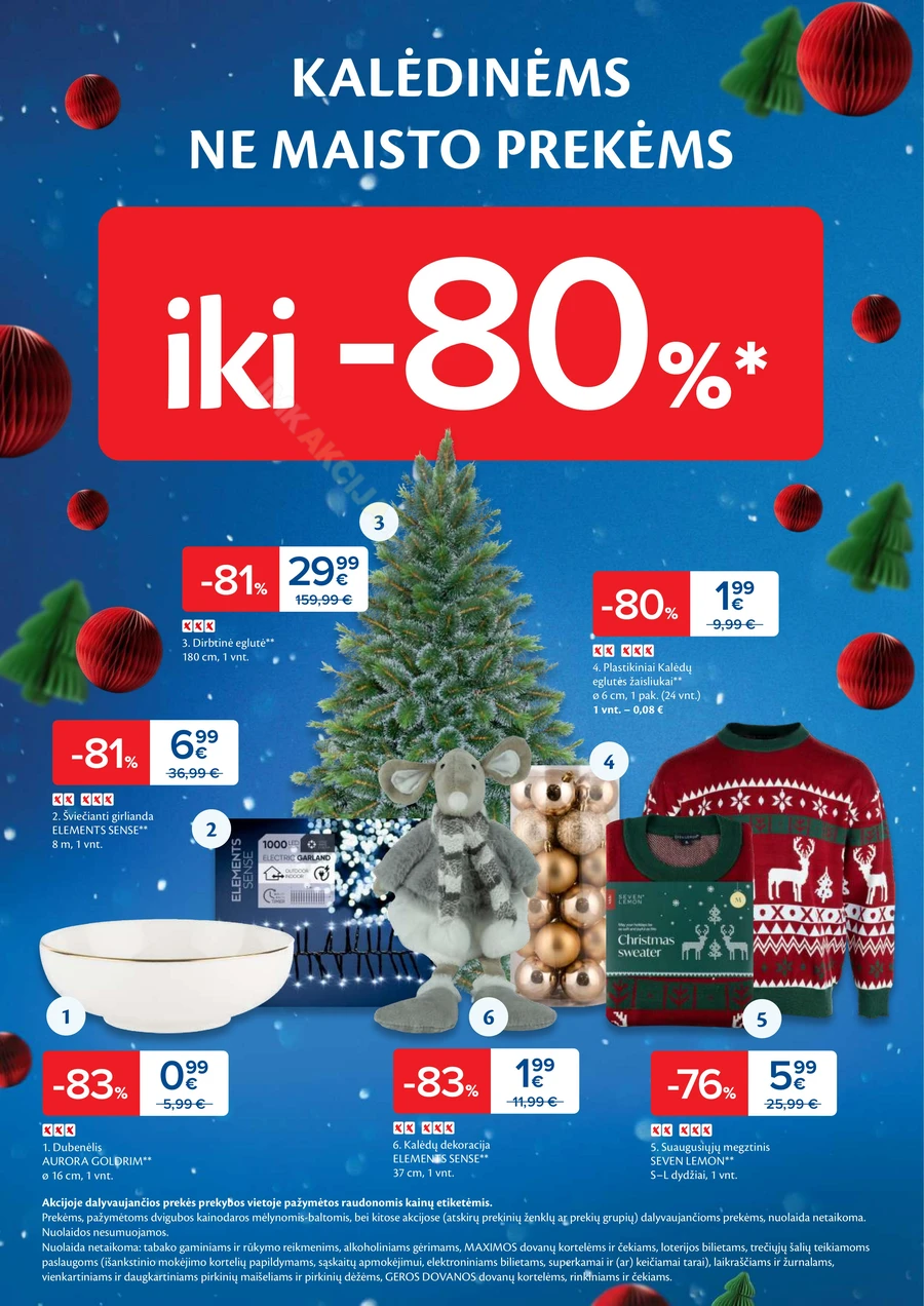 MAXIMA leidinys „Daugiau laiko Kalėdoms” puslapis 26