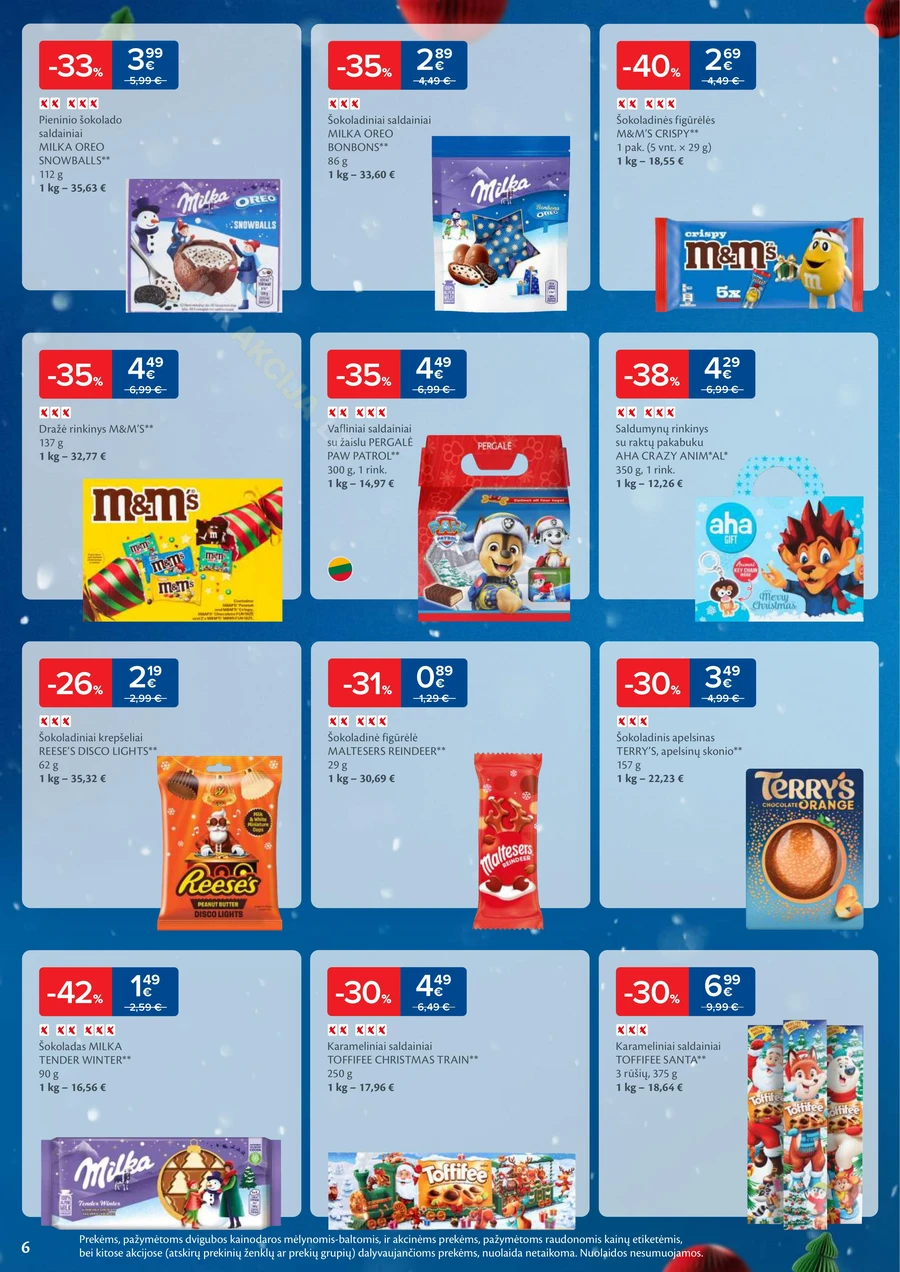 MAXIMA leidinys „Daugiau laiko Kalėdoms” puslapis 6