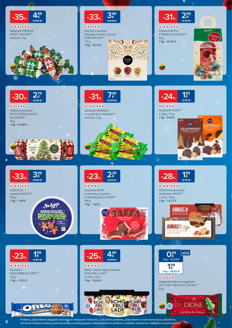 MAXIMA leidinys „Daugiau laiko Kalėdoms” puslapis 8