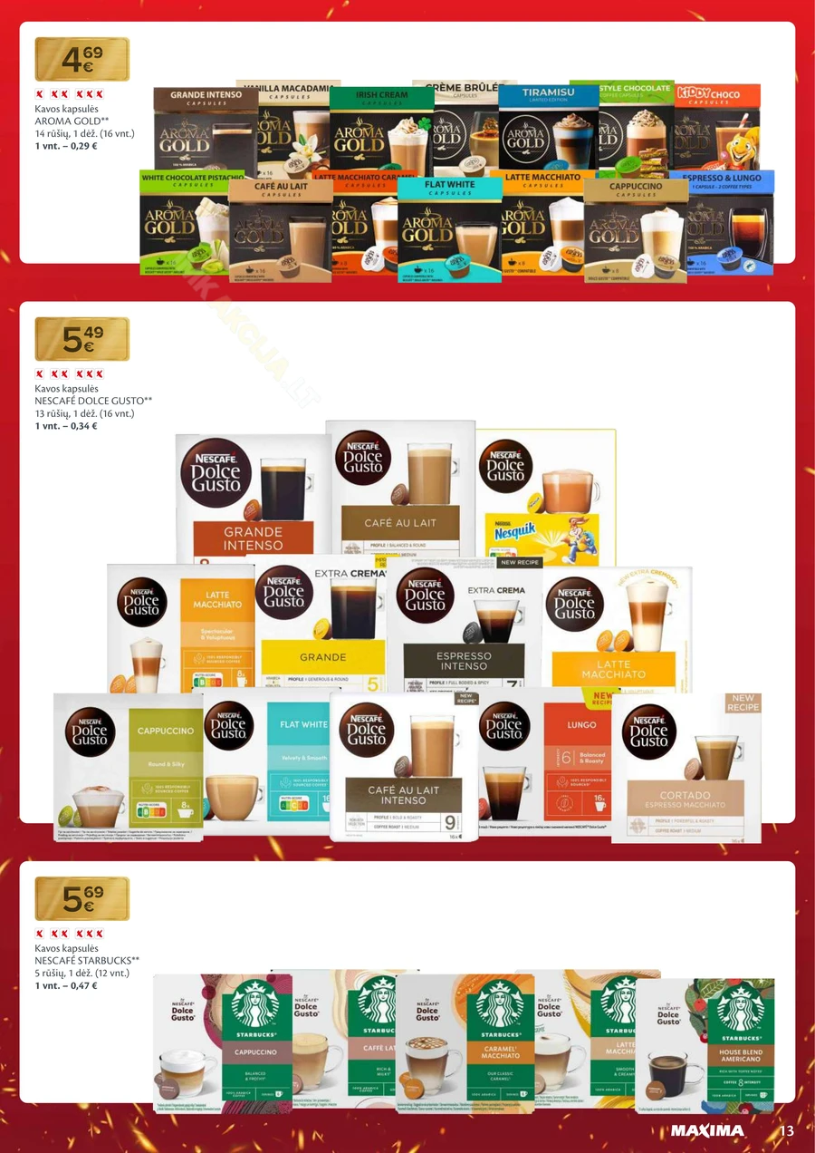 MAXIMA leidinys „Nukalta kaina – visada kaip per akciją“ puslapis 13