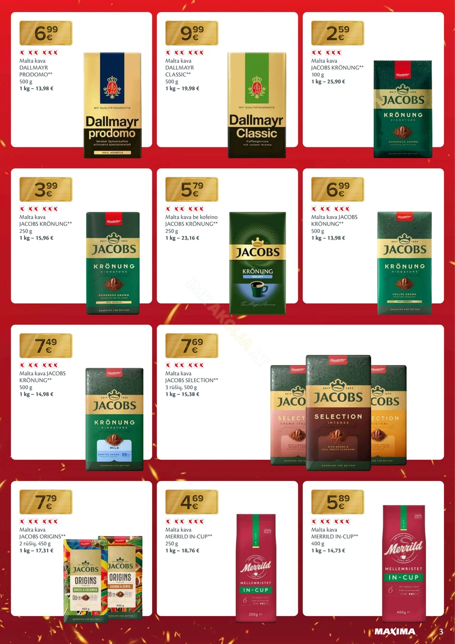 MAXIMA leidinys „Nukalta kaina – visada kaip per akciją“ puslapis 3