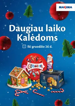 MAXIMA leidinys „Daugiau laiko Kalėdoms”