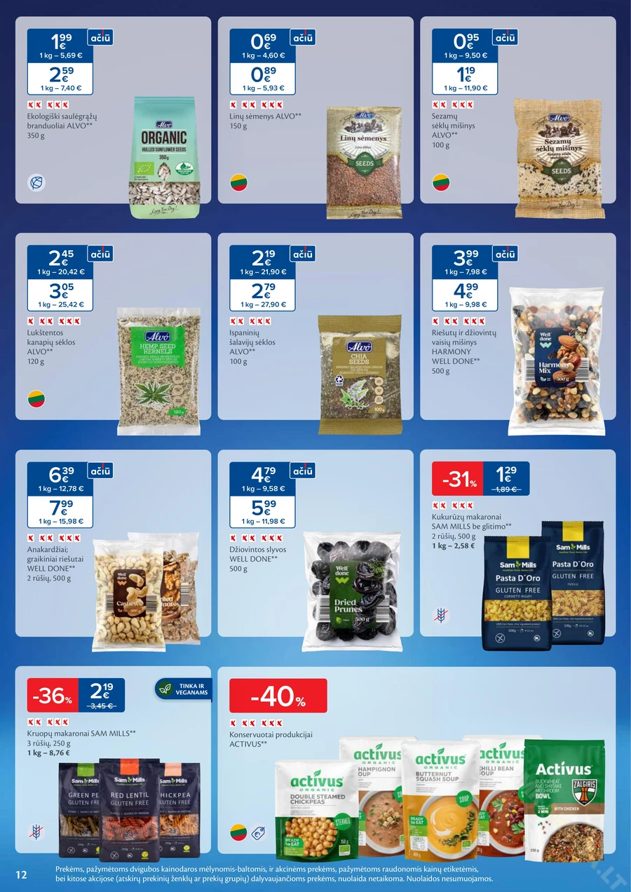 MAXIMA akcijų leidinys „Sveikuolių mėnuo“ puslapis 12