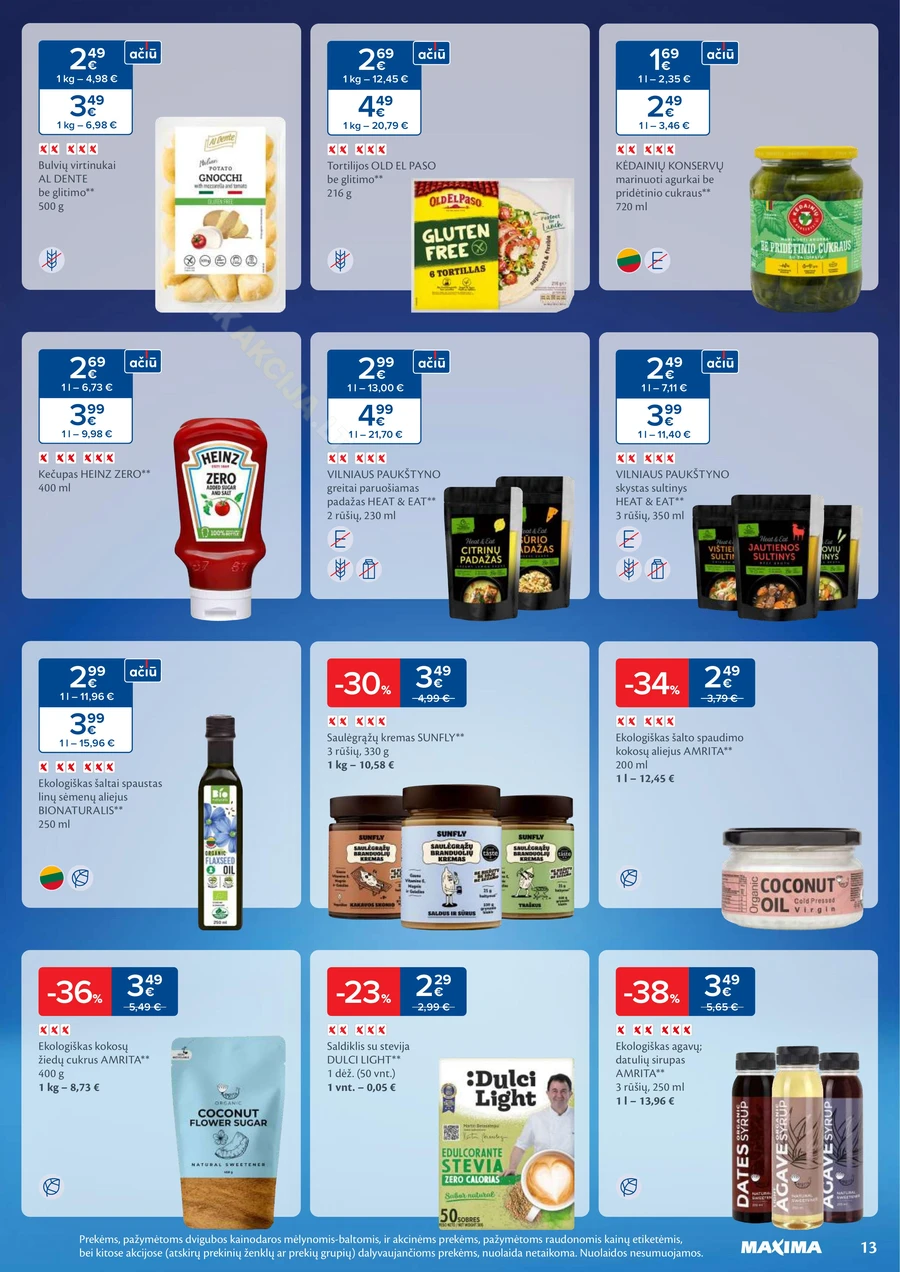 MAXIMA akcijų leidinys „Sveikuolių mėnuo“ puslapis 13