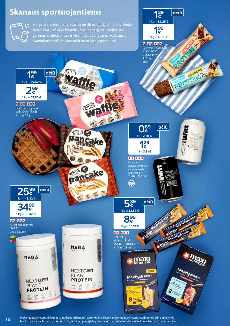 MAXIMA akcijų leidinys „Sveikuolių mėnuo“ puslapis 16