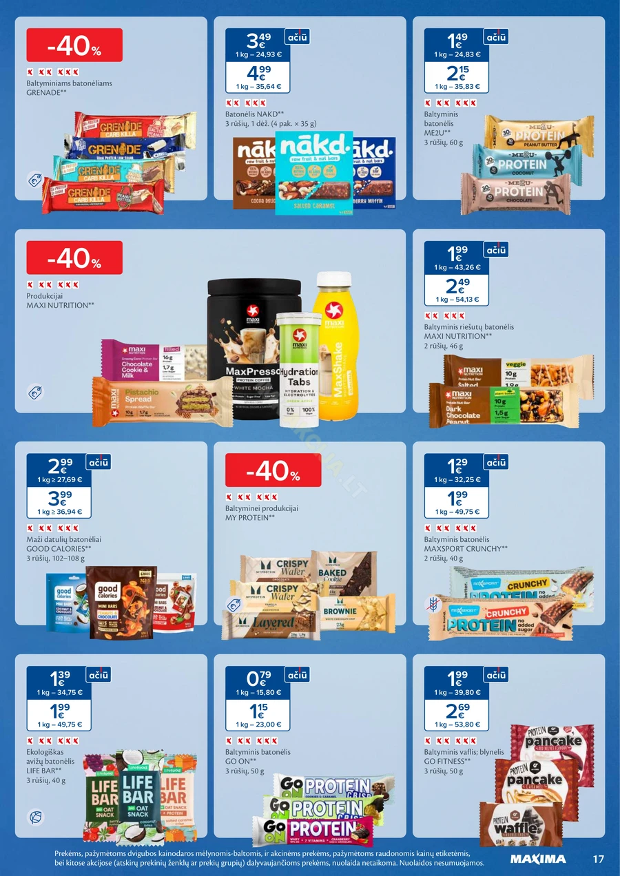 MAXIMA akcijų leidinys „Sveikuolių mėnuo“ puslapis 17