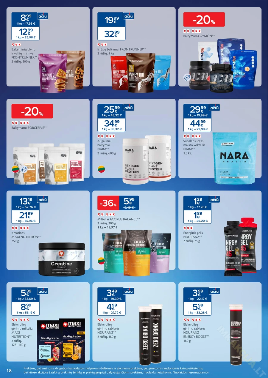 MAXIMA akcijų leidinys „Sveikuolių mėnuo“ puslapis 18