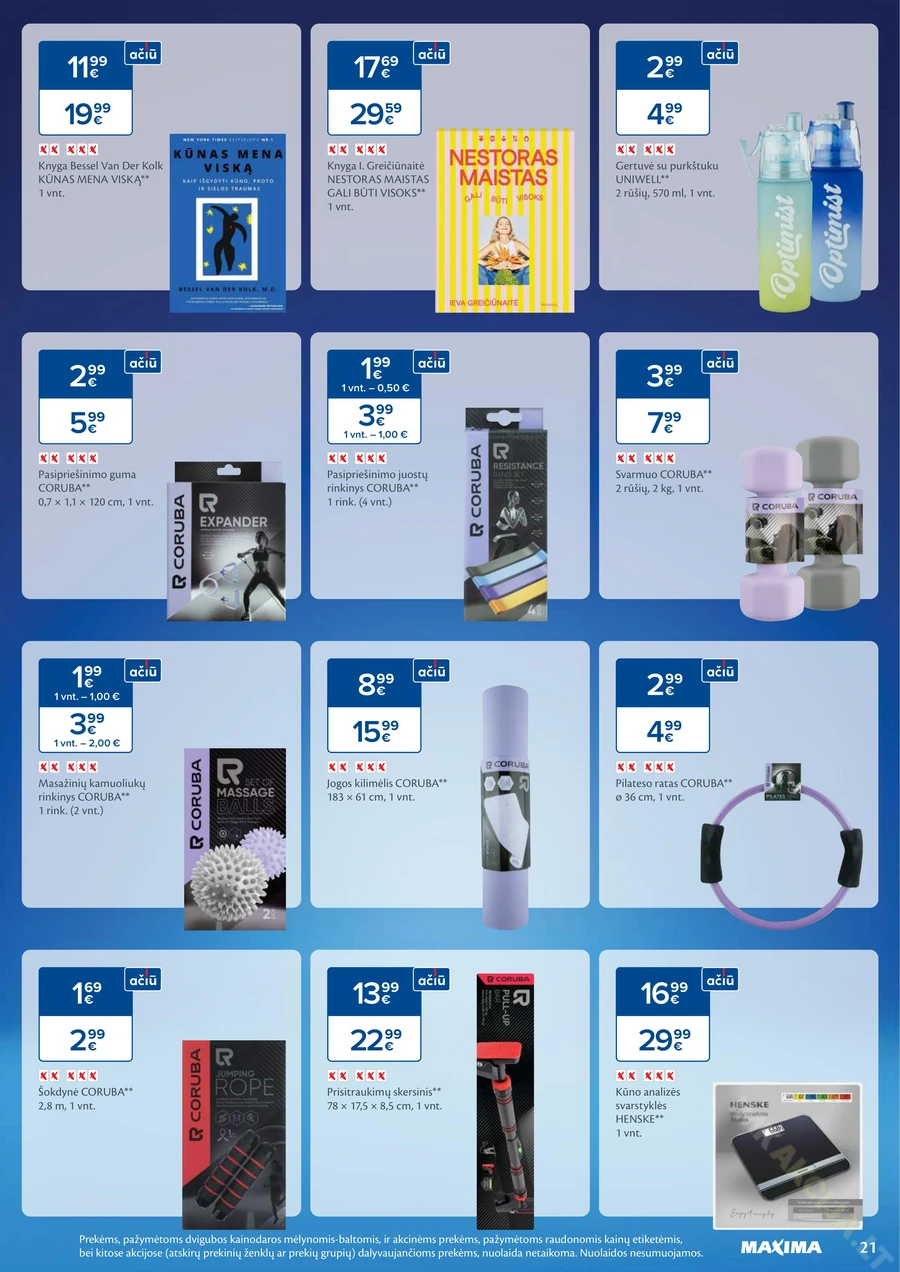MAXIMA akcijų leidinys „Sveikuolių mėnuo“ puslapis 21