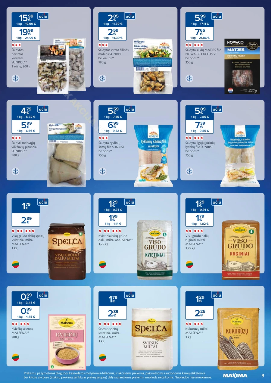 MAXIMA akcijų leidinys „Sveikuolių mėnuo“ puslapis 9