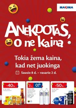 MAXIMA akcijų leidinys „Anekdotas, o ne kaina“